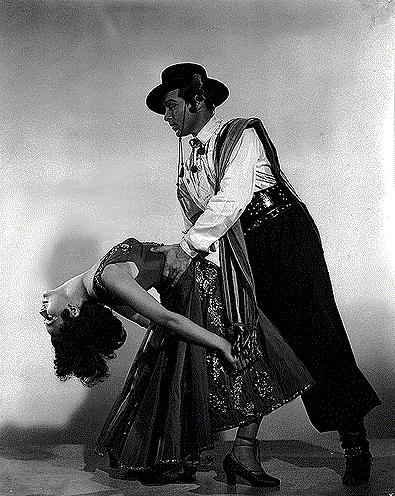 Four Horsemen Tango scene with Anthony Dexter and Patricia Medina